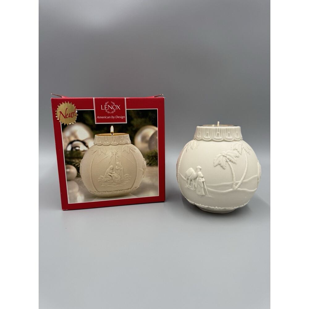 Lenox Ornamental Glow Christmas Nativity Votive Candle Holder